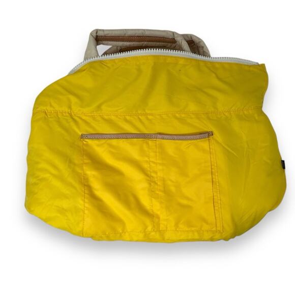 MZ Wallace Sutton Deluxe Small Quilted Gradient Sunflower Yellow Travel Bag - Picture 9 of 13